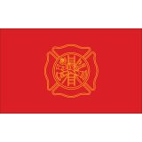 3'x5' Firefighters Outdoor Nylon Flag