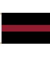 3'x5' Thin Red Line Outdoor Nylon Flag