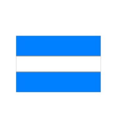 3'x5' Budget-Friendly Thin White Line Outdoor Flag - Blue Background