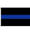 3'x5' Thin Blue Line Outdoor Nylon Flag
