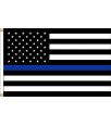 3'x5' Thin Blue Line U.S. Outdoor Nylon Flag