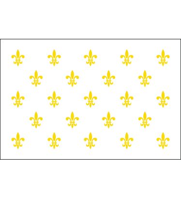 3'x5' Fleur-De-Lis (White-23) Nylon Outdoor Flags