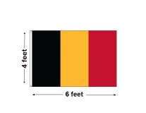 4'x6' Belgium Nylon Outdoor Flag