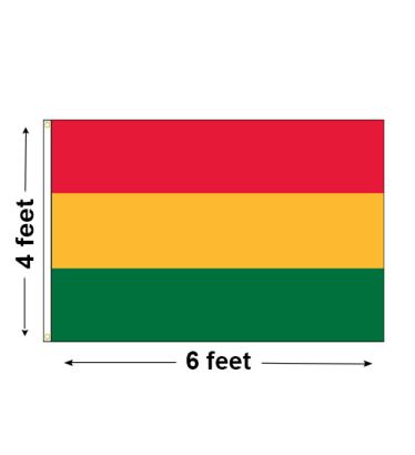 4'x6' Bolivia Nylon Outdoor Flag