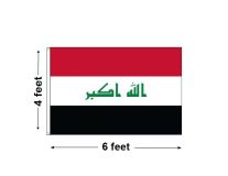4'x6' Iraq Nylon Outdoor Flag