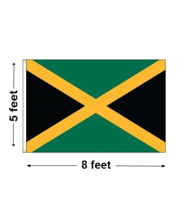5'x8' Jamaica Nylon Outdoor Flag