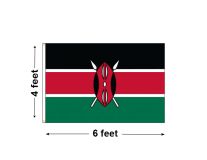 4'x6' Kenya Nylon Outdoor Flag