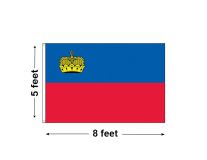 5'x8' Liechtenstein Nylon Outdoor Flag
