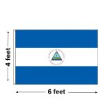 4'x6' Nicaragua Nylon Outdoor Flag
