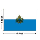 4'x6' San Marino Nylon Outdoor Flag