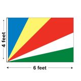 4'x6' Seychelles Nylon Outdoor Flag
