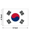 4'x6' South Korea Nylon Outdoor Flag
