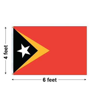4'x6' Timor-Leste Nylon Outdoor Flag