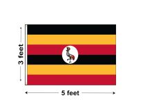 3'x5' Uganda Nylon Outdoor Flag