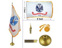 8' Army Heavy Indoor Oak Mounting Set