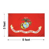3'x5' U.S. Marine Corps Outdoor Nylon Flag