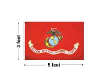 3'x5' U.S. Marine Corps Outdoor Nylon Flag