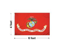 4'x6' U.S. Marine Corps Outdoor Nylon Flag