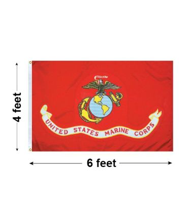4'x6' U.S. Marine Corps Outdoor Polyester Flag