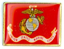 Marine Corp Rectangle Lapel Pin