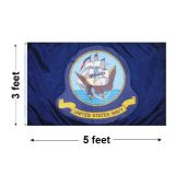 3'x5' U.S. Navy Outdoor Nylon Flags
