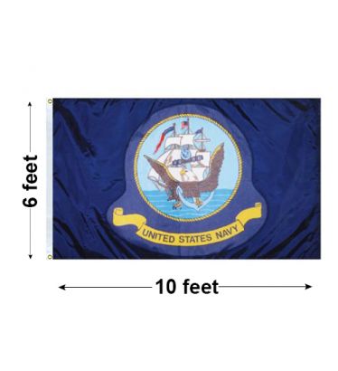 6'x10' U.S. Navy Outdoor Nylon Flag