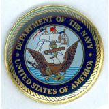 Department of the Navy Round Lapel Pins