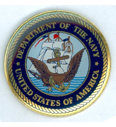 Department of the Navy Round Lapel Pins