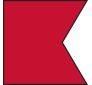 Bravo Flag - Dangerous Cargo - Individual Flag with Ash Toggles