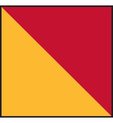 Oscar Flag - Man Overboard - Individual Flag with Ash Toggles