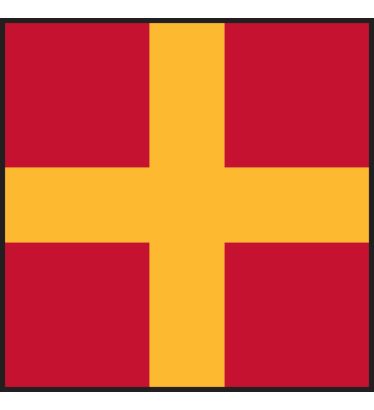 Romeo Flag - Do Not Pass Ahead of Me - Individual Flag with Brass Grommets Romeo Flag - Do Not Pass Ahead of Me - Individual Flag with Brass Grommets