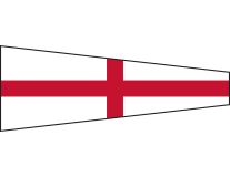 8 Flag - Number 8 Flag - Individual Flag with Brass Snaphooks