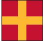 Romeo Flag - Do Not Pass Ahead of Me - Individual Flag with Brass Snaphooks