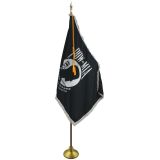 8' POW/MIA Heavy Indoor Oak Mounting Set