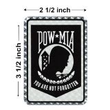POW/MIA Reflective Decal- 2 1/2"x3-1/2"