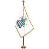 3'x5' Presbyterian Indoor Flag - Gold Fringe