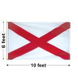 6'x10' Alabama Nylon Outdoor Flag
