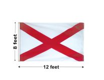 8'x12' Alabama Nylon Outdoor Flag