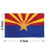 3'x5' Arizona Nylon Outdoor Flag