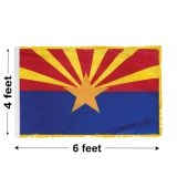 4'x6' Arizona Indoor Nylon Flag 