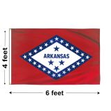 4'x6' Arkansas Nylon Outdoor Flag