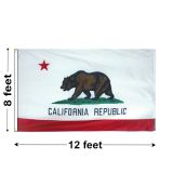 8'x12' California Nylon Outdoor Flag