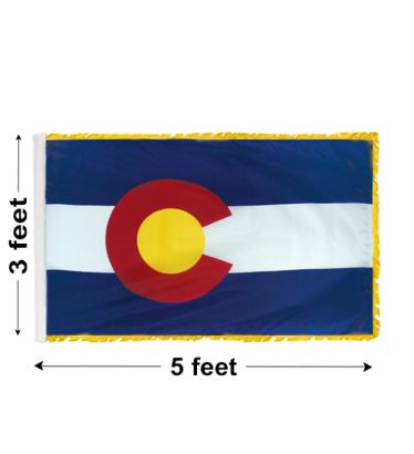 3'x5' Colorado Indoor Nylon Flag 