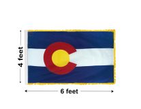 4'x6' Colorado Indoor Nylon Flag 