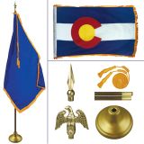 Colorado 8' Heavy Oak Indoor Flag Kit
