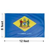 8'x12' Delaware Nylon Outdoor Flag