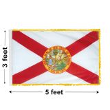 3'x5' Florida Indoor Nylon Flag 