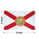 3'x5' Florida Polyester Outdoor Flag