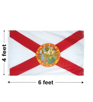 4'x6' Florida Polyester Outdoor Flag