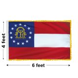 3'x5' Georgia Indoor Nylon Flag 